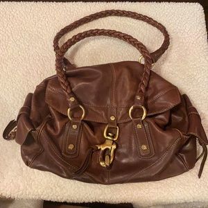 Francesco Biasia Brown Leather Shoulderbag